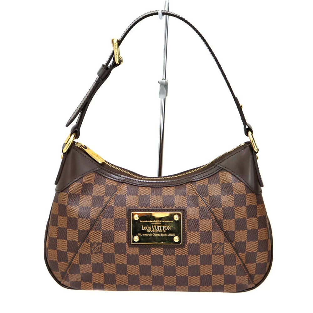 Louis Vuitton Thames Shoulder Bag Damier Ebene Brown